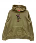 SUPREMEシュプリーム）の古着「Flowers Hooded Sweatshirt」｜オリーブ