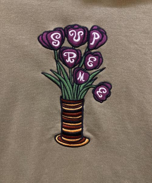 SUPREME（シュプリーム）SUPREME (シュプリーム) Flowers Hooded Sweatshirt オリーブ サイズ:Ｍの古着・服飾アイテム