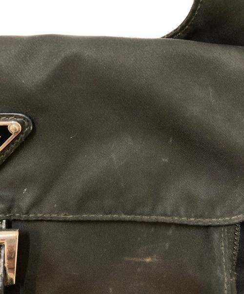 PRADA（プラダ）PRADA (プラダ) 三角ロゴプレート テスート ショルダーバッグ ブラックの古着・服飾アイテム