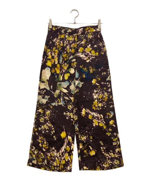 DRIES VAN NOTEN（ドリスヴァンノッテン）DRIES VAN NOTEN (ドリスヴァンノッテン) フラワープリントパンツ ブラウン サイズ:34の古着・服飾アイテム