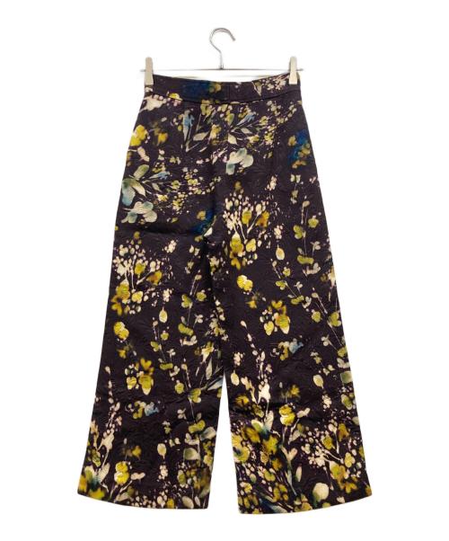 DRIES VAN NOTEN（ドリスヴァンノッテン）DRIES VAN NOTEN (ドリスヴァンノッテン) フラワープリントパンツ ブラウン サイズ:34の古着・服飾アイテム