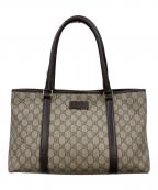 GUCCIグッチ）の古着「GGスプリーム トートバッグ」｜ベージュ