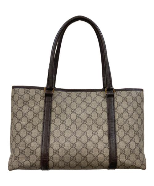 GUCCI（グッチ）GUCCI (グッチ) GGスプリーム トートバッグ ベージュの古着・服飾アイテム