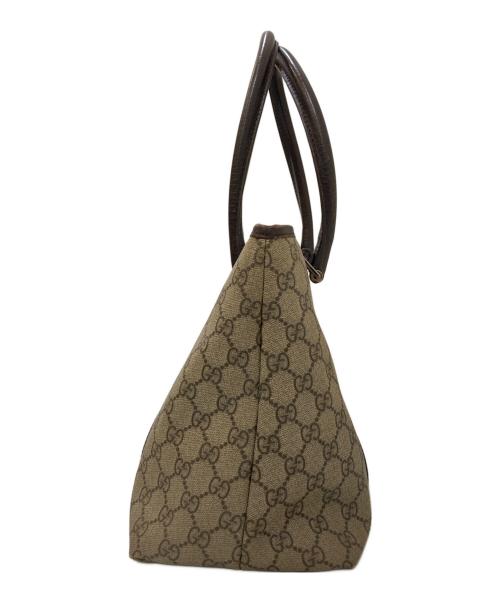 GUCCI（グッチ）GUCCI (グッチ) GGスプリーム トートバッグ ベージュの古着・服飾アイテム