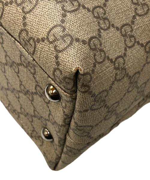 GUCCI（グッチ）GUCCI (グッチ) GGスプリーム トートバッグ ベージュの古着・服飾アイテム