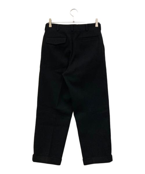 COMME des GARCONS HOMME（コムデギャルソン オム）COMME des GARCONS HOMME (コムデギャルソン オム) ウールブレンド2タックパンツ ブラック サイズ:Sの古着・服飾アイテム