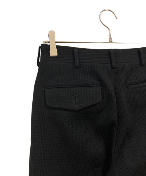 COMME des GARCONS HOMME（コムデギャルソン オム）COMME des GARCONS HOMME (コムデギャルソン オム) ウールブレンド2タックパンツ ブラック サイズ:Sの古着・服飾アイテム