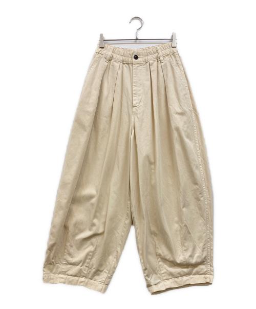HARVESTY（ハーベスティー）HARVESTY (ハーベスティー) バレルレッグサーカスパンツ ベージュ サイズ:1の古着・服飾アイテム
