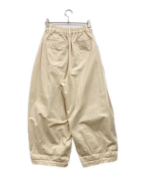 HARVESTY（ハーベスティー）HARVESTY (ハーベスティー) バレルレッグサーカスパンツ ベージュ サイズ:1の古着・服飾アイテム