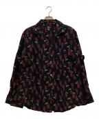 Needlesニードルズ）の古着「Italian Collar Shirt - /W Tulip Jacquard」｜ブラック