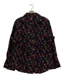 Needles（ニードルズ）の古着「Italian Collar Shirt - /W Tulip Jacquard」｜ブラック