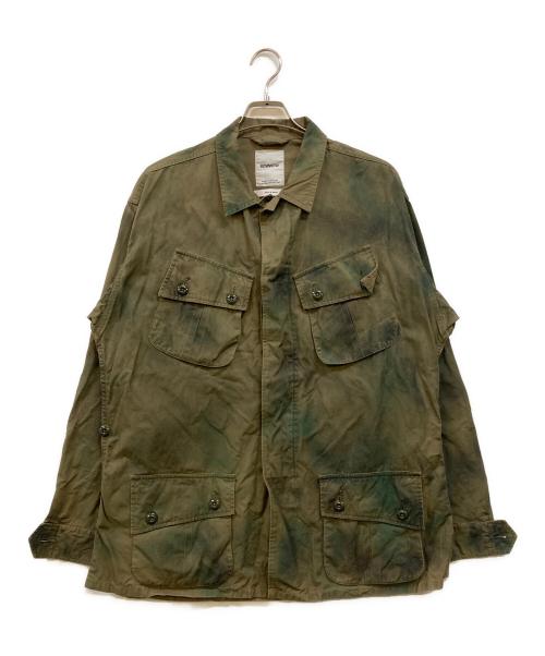 BOWWOW（バウワウ）BOWWOW (バウワウ) JUNGLE FATIGUE JACKET SPRAY CAMO カーキ サイズ:XLの古着・服飾アイテム