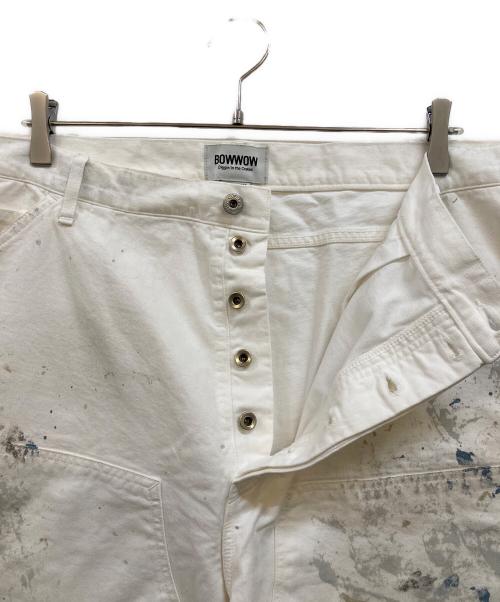 BOWWOW（バウワウ）BOWWOW (バウワウ) PAINTER’S SPLATTER SHORTS ホワイト サイズ:XLの古着・服飾アイテム