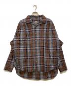 AiEエーアイイー）の古着「Painter Shirt - Cotton Seersucker - Plaid」｜ブラウン