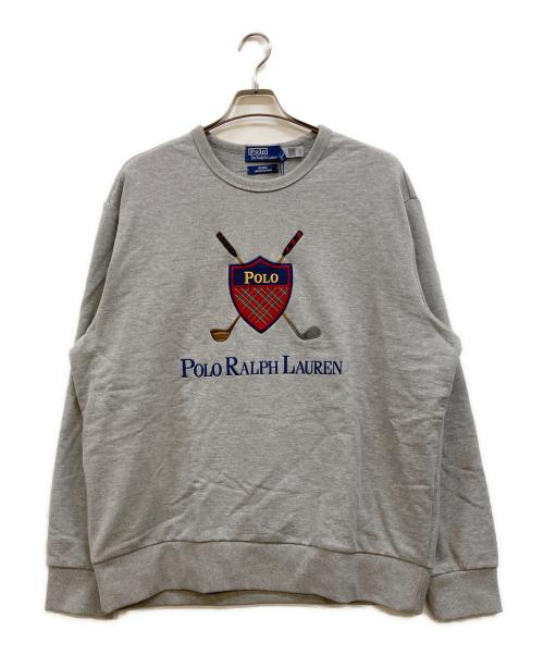 POLO RALPH LAUREN（ポロ・ラルフローレン）POLO RALPH LAUREN (ポロ・ラルフローレン) BEAMS (ビームス) 別注 ロゴワッペンスウェット グレー サイズ:XL 未使用品の古着・服飾アイテム