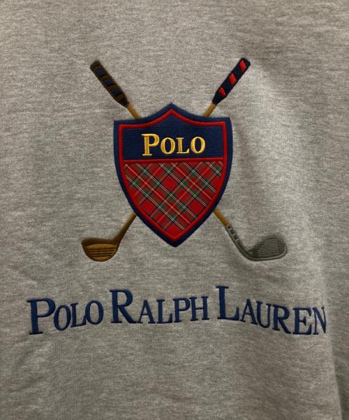 POLO RALPH LAUREN（ポロ・ラルフローレン）POLO RALPH LAUREN (ポロ・ラルフローレン) BEAMS (ビームス) 別注 ロゴワッペンスウェット グレー サイズ:XL 未使用品の古着・服飾アイテム
