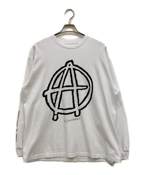 BEAMS T（ビームス ティー）BEAMS T (ビームス ティー) insane (インセイン) ANARCHIC ADJUSTMENT (アナーキック・アジャストメント) Long Sleeve T-shirt ホワイト サイズ:Ｍ 未使用品の古着・服飾アイテム