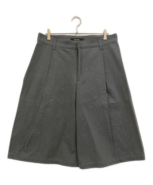 SEVENTH（セブンス）SEVENTH (セブンス) BEAMS (ビームス) 別注 BERMUDA PLEAT SHORT グレー サイズ:Ｌ 未使用品の古着・服飾アイテム