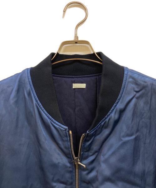 A.PRESSE（アプレッセ）A.PRESSE (アプレッセ) Vintage Silk Viscose Tour Jacket ブルー サイズ:4の古着・服飾アイテム