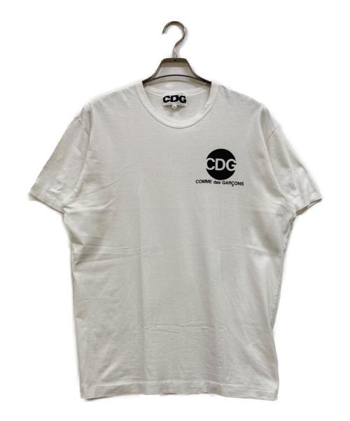 CDG（シーディージー）CDG (シーディージー) プリントTシャツ ホワイト サイズ:XXLの古着・服飾アイテム