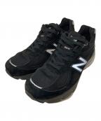 NEW BALANCEニューバランス）の古着「990 V4 ローカットスニーカー」｜ブラック