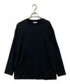 ATONエイトン）の古着「SUVIN 60/2 OVER SIZED L/S Tee」｜ブラック
