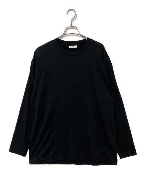ATON（エイトン）ATON (エイトン) SUVIN 60/2 OVER SIZED L/S Tee ブラック サイズ:04の古着・服飾アイテム