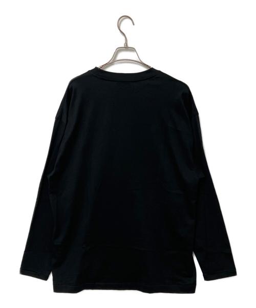 ATON（エイトン）ATON (エイトン) SUVIN 60/2 OVER SIZED L/S Tee ブラック サイズ:04の古着・服飾アイテム