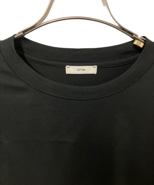 ATON（エイトン）ATON (エイトン) SUVIN 60/2 OVER SIZED L/S Tee ブラック サイズ:04の古着・服飾アイテム