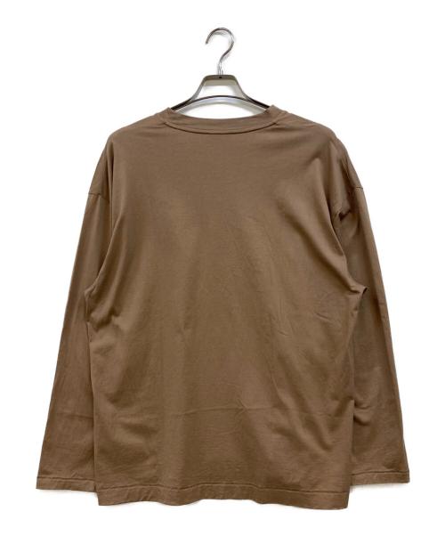 ATON（エイトン）ATON (エイトン) Suvin60/2 Oversized Long-Sleeve T-shirt ベージュ サイズ:04の古着・服飾アイテム