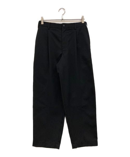 Graphpaper（グラフペーパー）Graphpaper (グラフペーパー) Scale Off Wool Wide Tapered Slacks ブラック サイズ:1の古着・服飾アイテム