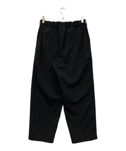 Graphpaper（グラフペーパー）Graphpaper (グラフペーパー) Scale Off Wool Wide Tapered Slacks ブラック サイズ:1の古着・服飾アイテム
