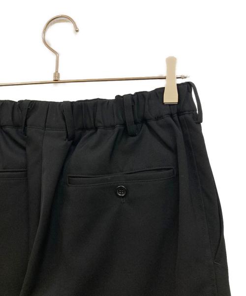 Graphpaper（グラフペーパー）Graphpaper (グラフペーパー) Scale Off Wool Wide Tapered Slacks ブラック サイズ:1の古着・服飾アイテム
