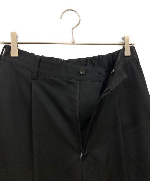 Graphpaper（グラフペーパー）Graphpaper (グラフペーパー) Scale Off Wool Wide Tapered Slacks ブラック サイズ:1の古着・服飾アイテム