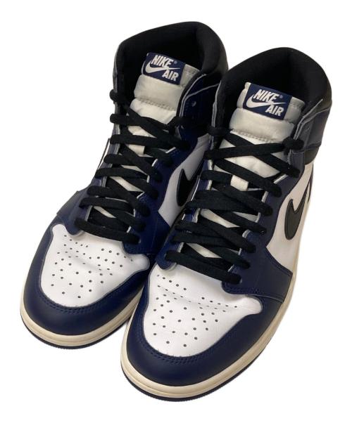 NIKE（ナイキ）NIKE (ナイキ) Air Jordan 1 Retro High OG ネイビー×ホワイト サイズ:29㎝の古着・服飾アイテム
