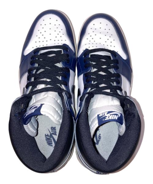 NIKE（ナイキ）NIKE (ナイキ) Air Jordan 1 Retro High OG ネイビー×ホワイト サイズ:29㎝の古着・服飾アイテム