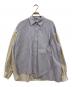 HeRIN.CYE（ヘリンドットサイ）の古着「Wave motif big shirt」｜ラベンダー×ベージュ