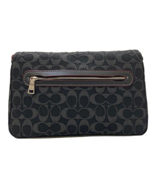 COACH（コーチ）COACH (コーチ) ソフト タビー ショルダー バッグ・シグネチャー デニム ブラックの古着・服飾アイテム
