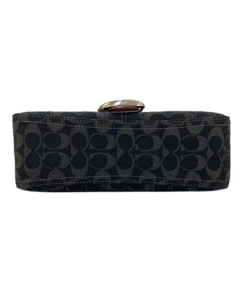 COACH（コーチ）COACH (コーチ) ソフト タビー ショルダー バッグ・シグネチャー デニム ブラックの古着・服飾アイテム