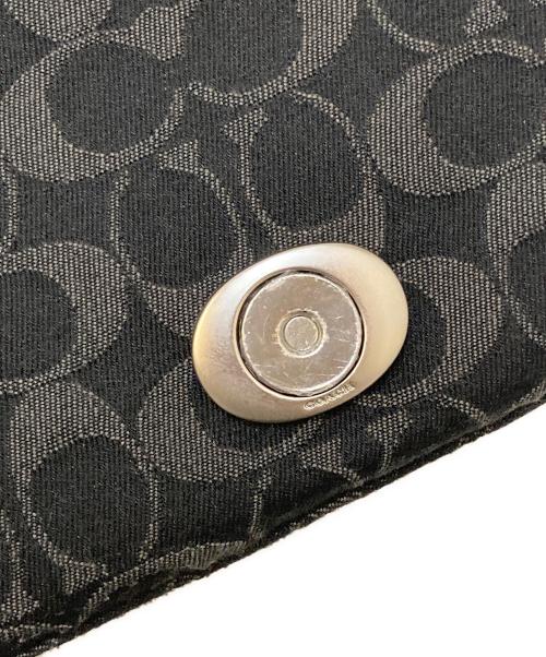 COACH（コーチ）COACH (コーチ) ソフト タビー ショルダー バッグ・シグネチャー デニム ブラックの古着・服飾アイテム