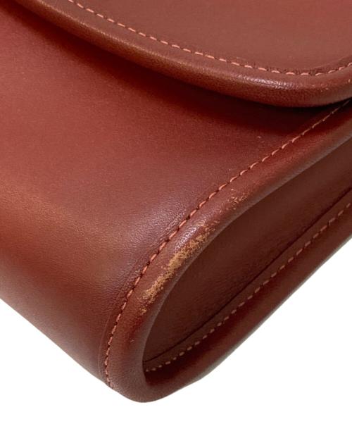 COACH（コーチ）COACH (コーチ) KIP ターンロック レザーショルダーバッグ ブラウンの古着・服飾アイテム