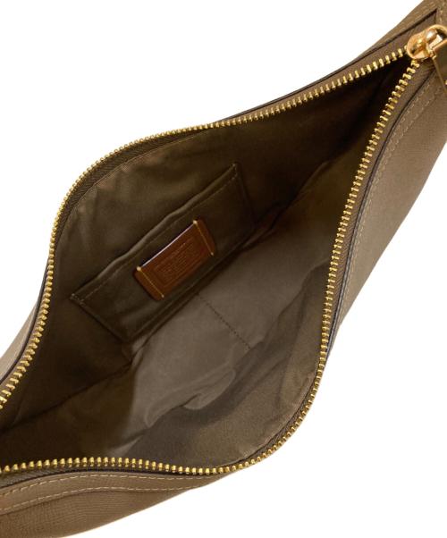 COACH（コーチ）COACH (コーチ) アリア 2WAYハーフムーン レザーショルダーバッグ ブラウンの古着・服飾アイテム