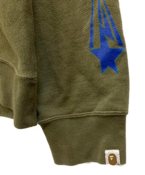 A BATHING APE（アベイシングエイプ）A BATHING APE (アベイシングエイプ) ナンバリングスウェット オリーブ サイズ:Ｌの古着・服飾アイテム