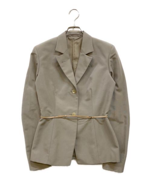 GUCCI（グッチ）GUCCI (グッチ) レザーウエストマーク 2Bジャケット ベージュ サイズ:40の古着・服飾アイテム