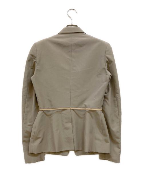 GUCCI（グッチ）GUCCI (グッチ) レザーウエストマーク 2Bジャケット ベージュ サイズ:40の古着・服飾アイテム