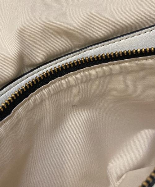 MARC JACOBS（マークジェイコブス）MARC JACOBS (マークジェイコブス) レザーショルダーバッグ ホワイトの古着・服飾アイテム