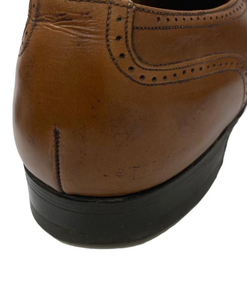 JOHNSTON&MURPHY（ジョンストン＆マーフィー）JOHNSTON&MURPHY (ジョンストン＆マーフィー) ウィングチップシューズ ベージュ サイズ:8 1/2の古着・服飾アイテム