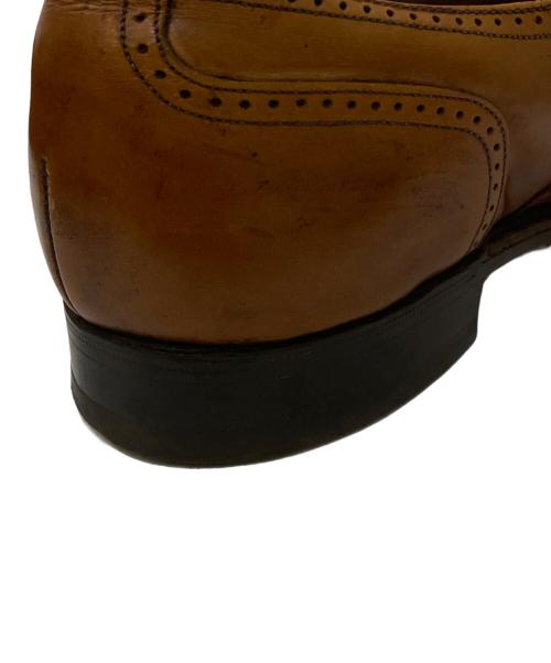 JOHNSTON&MURPHY（ジョンストン＆マーフィー）JOHNSTON&MURPHY (ジョンストン＆マーフィー) ウィングチップシューズ ベージュ サイズ:8 1/2の古着・服飾アイテム