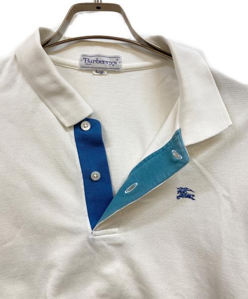 Burberry's（バーバリーズ）Burberry's (バーバリーズ) ポロシャツ ホワイト サイズ:Lの古着・服飾アイテム
