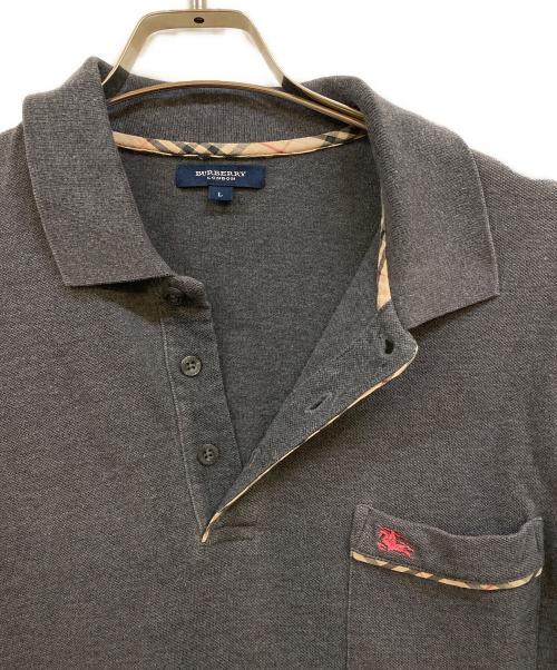 BURBERRY LONDON（バーバリーロンドン）BURBERRY LONDON (バーバリーロンドン) ポロシャツ グレー サイズ:Lの古着・服飾アイテム